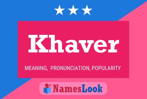 Khaver Naam Poster