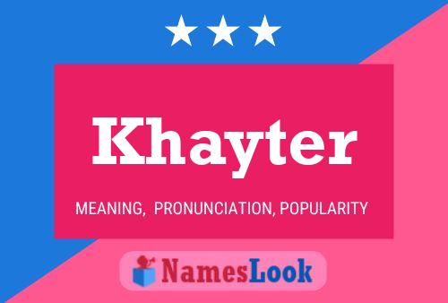 Khayter Naam Poster