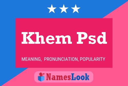 Khem Psd Naam Poster