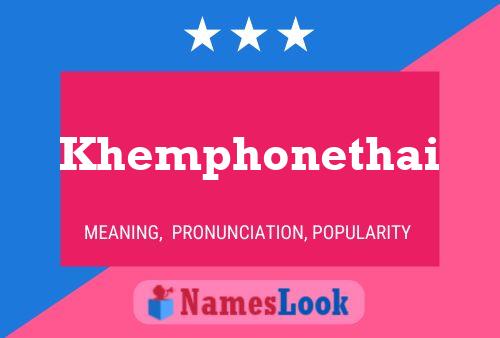 Khemphonethai Naam Poster