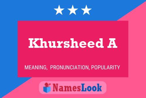 Khursheed A Naam Poster