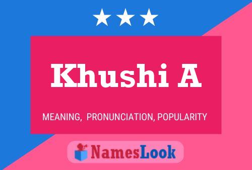 Khushi A Naam Poster