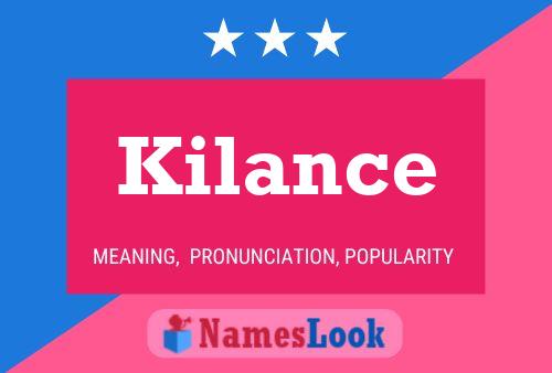 Kilance Naam Poster