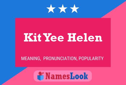 Kit Yee Helen Naam Poster