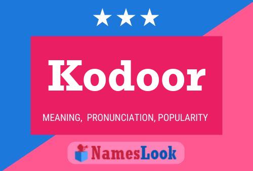 Kodoor Naam Poster