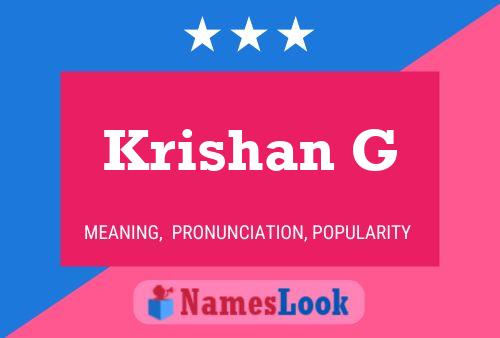 Krishan G Naam Poster