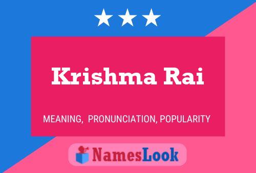 Krishma Rai Naam Poster