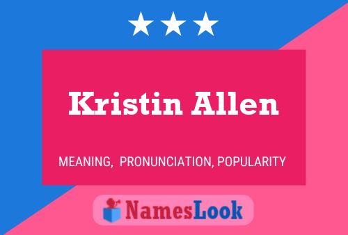 Kristin Allen Naam Poster