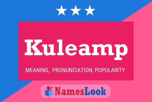 Kuleamp Naam Poster