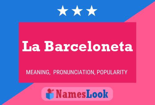 La Barceloneta Naam Poster