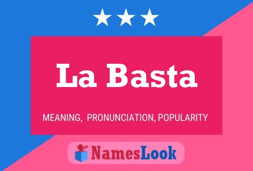 La Basta Naam Poster