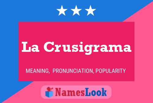 La Crusigrama Naam Poster