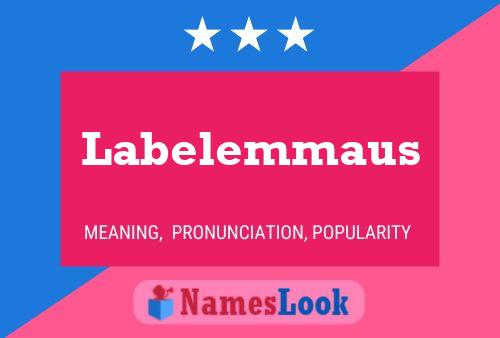 Labelemmaus Naam Poster