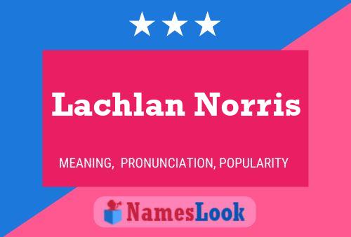 Lachlan Norris Naam Poster