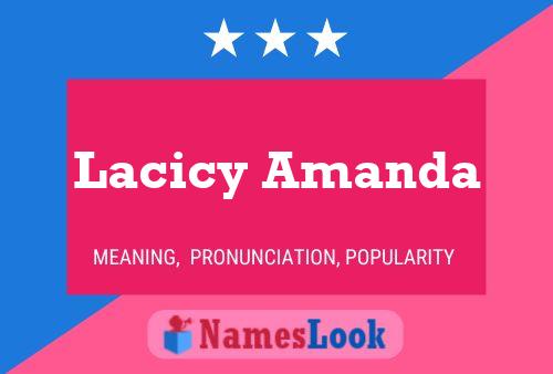 Lacicy Amanda Naam Poster