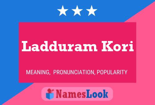 Ladduram Kori Naam Poster