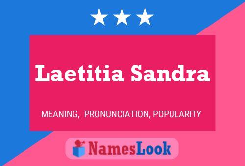 Laetitia Sandra Naam Poster