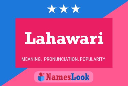 Lahawari Naam Poster