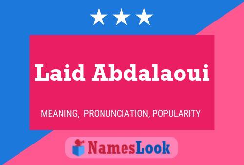 Laid Abdalaoui Naam Poster