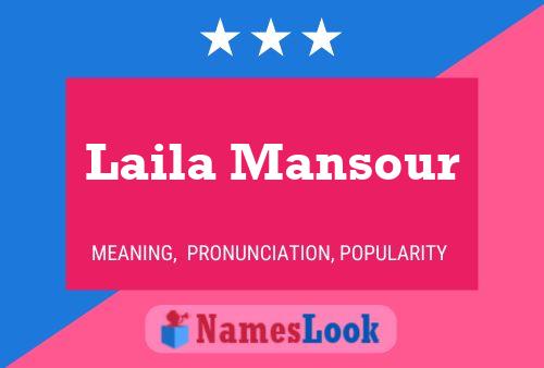 Laila Mansour Naam Poster