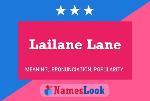 Lailane Lane Naam Poster