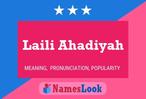 Laili Ahadiyah Naam Poster