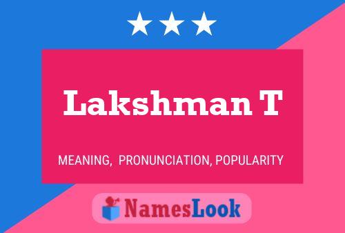 Lakshman T Naam Poster