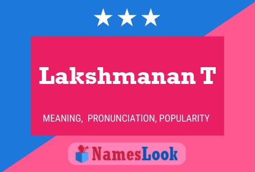 Lakshmanan T Naam Poster