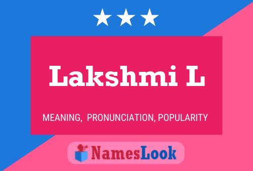 Lakshmi L Naam Poster