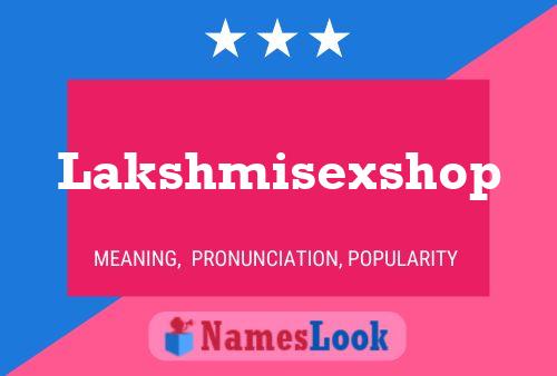 Lakshmisexshop Naam Poster