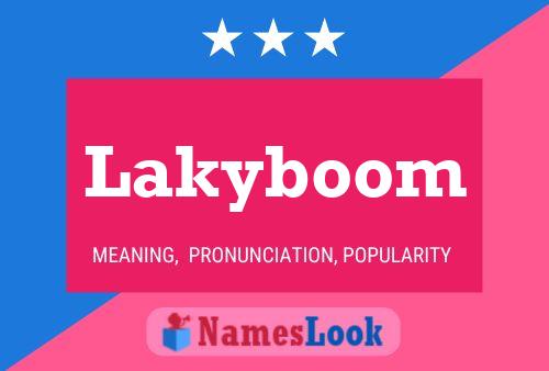 Lakyboom Naam Poster