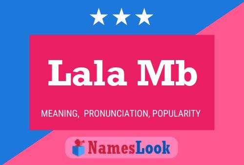 Lala Mb Naam Poster