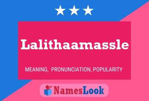 Lalithaamassle Naam Poster