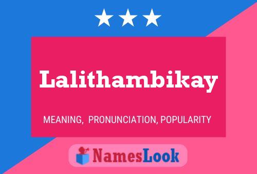 Lalithambikay Naam Poster