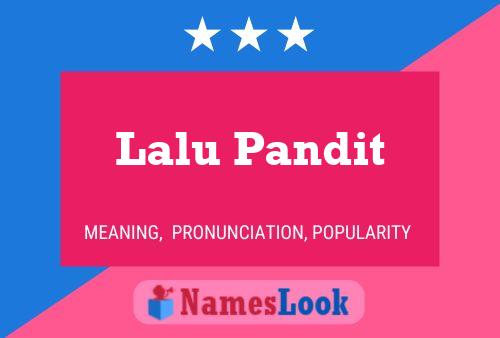 Lalu Pandit Naam Poster