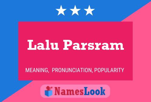 Lalu Parsram Naam Poster