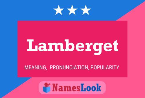 Lamberget Naam Poster