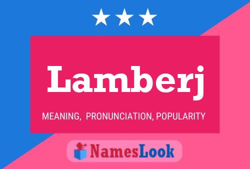 Lamberj Naam Poster