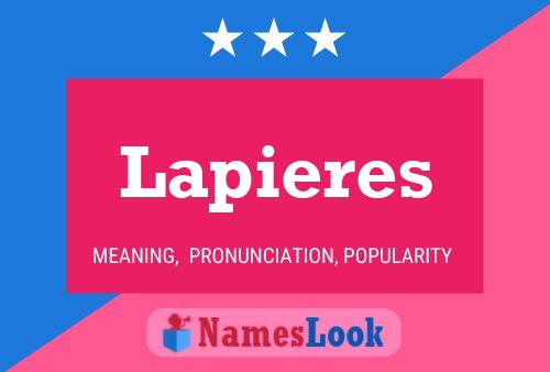 Lapieres Naam Poster