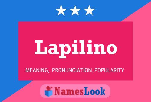 Lapilino Naam Poster