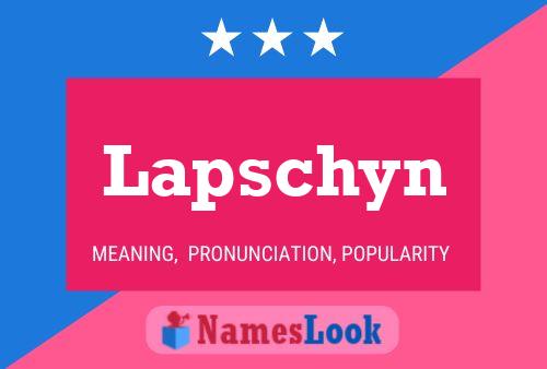 Lapschyn Naam Poster