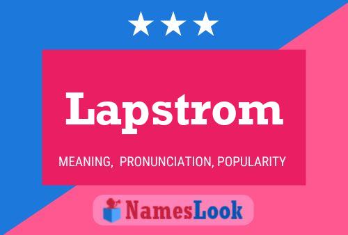 Lapstrom Naam Poster