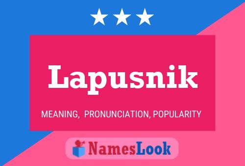 Lapusnik Naam Poster