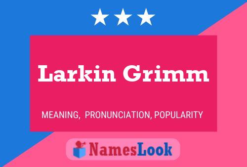 Larkin Grimm Naam Poster