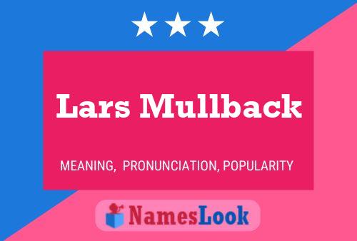 Lars Mullback Naam Poster