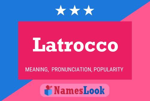 Latrocco Naam Poster