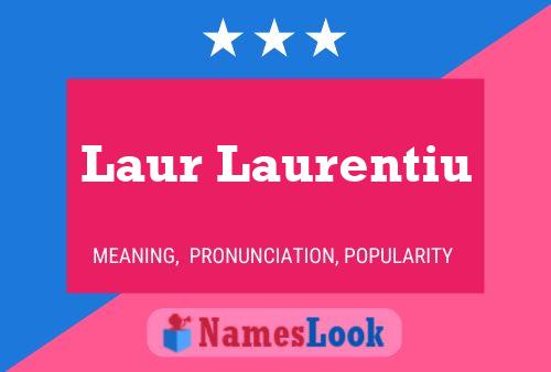 Laur Laurentiu Naam Poster