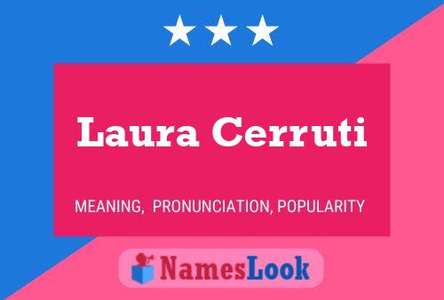 Laura Cerruti Naam Poster