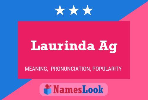 Laurinda Ag Naam Poster