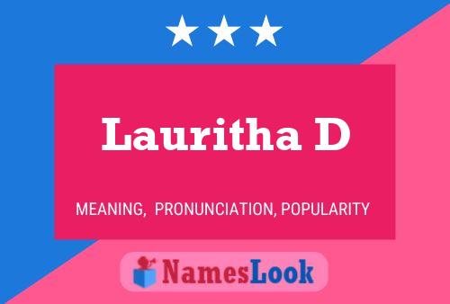 Lauritha D Naam Poster